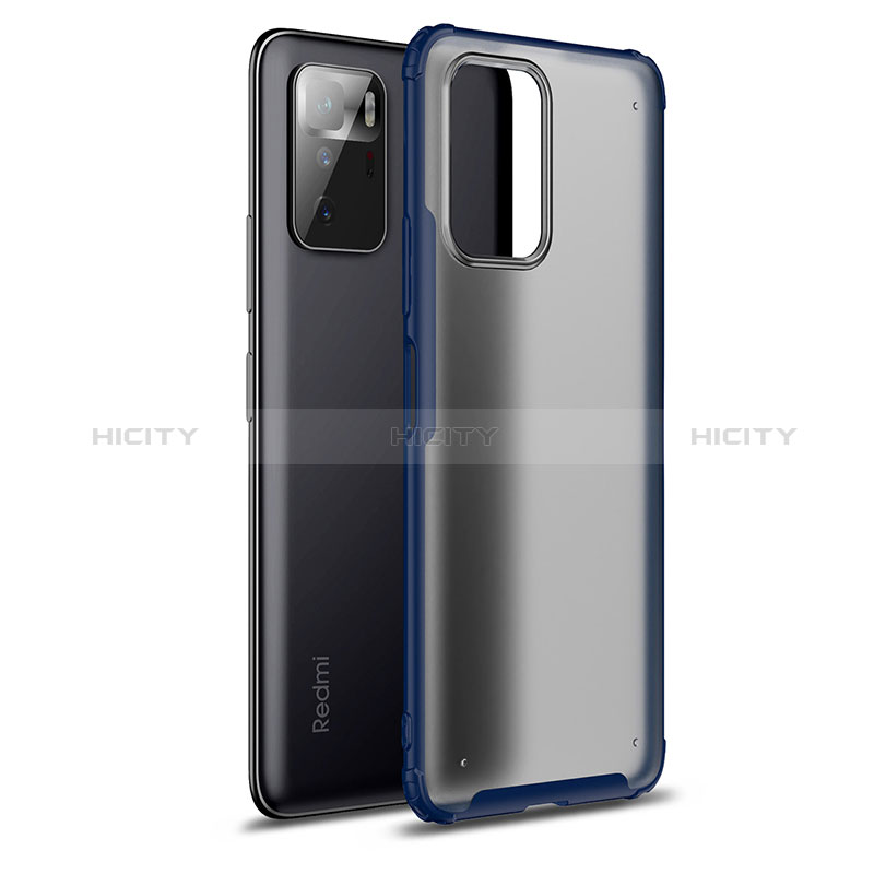 Coque Rebord Contour Silicone et Vitre Transparente Housse Etui WL1 pour Xiaomi Poco X3 GT 5G Bleu Plus