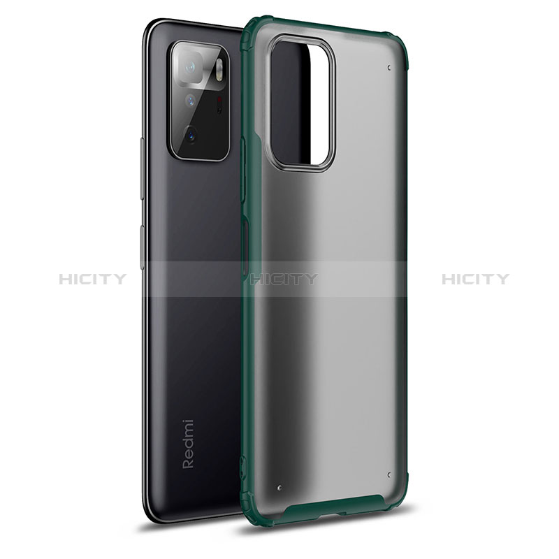 Coque Rebord Contour Silicone et Vitre Transparente Housse Etui WL1 pour Xiaomi Poco X3 GT 5G Vert Plus