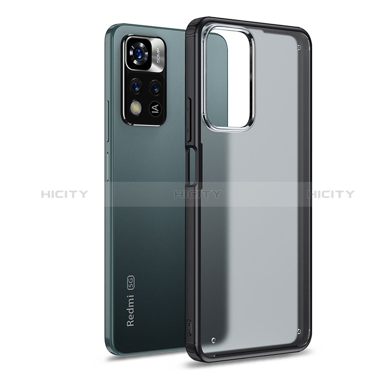 Coque Rebord Contour Silicone et Vitre Transparente Housse Etui WL1 pour Xiaomi Poco X4 NFC Plus