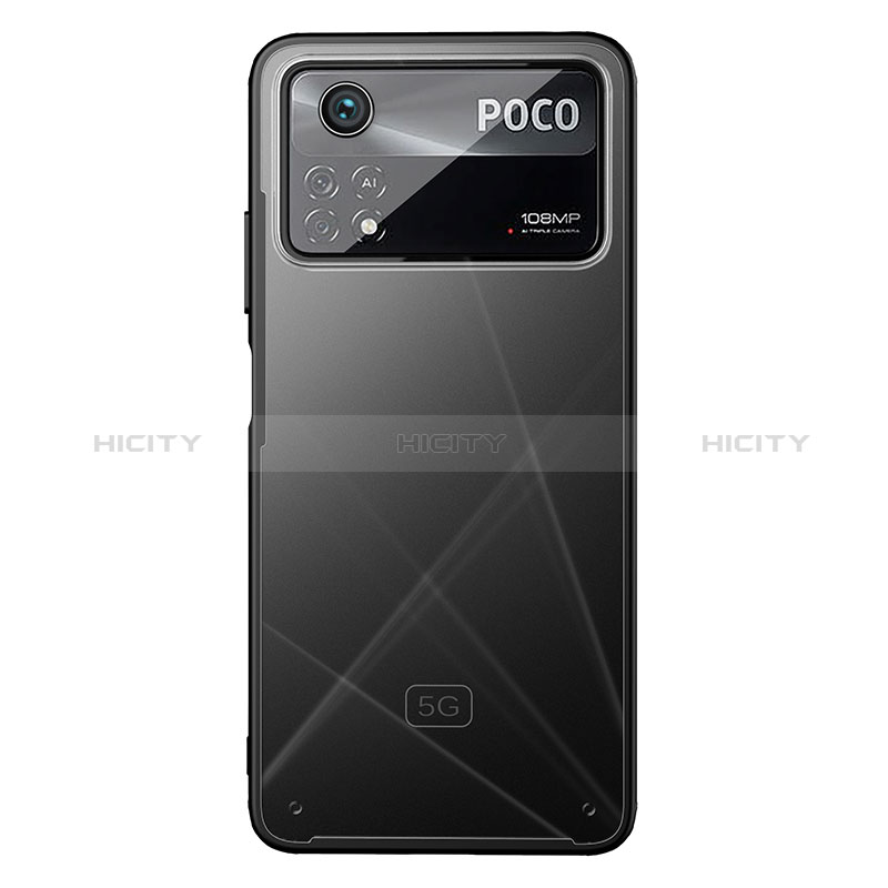 Coque Rebord Contour Silicone et Vitre Transparente Housse Etui WL1 pour Xiaomi Poco X4 Pro 5G Plus