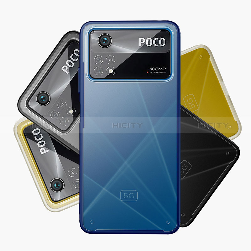 Coque Rebord Contour Silicone et Vitre Transparente Housse Etui WL1 pour Xiaomi Poco X4 Pro 5G Plus