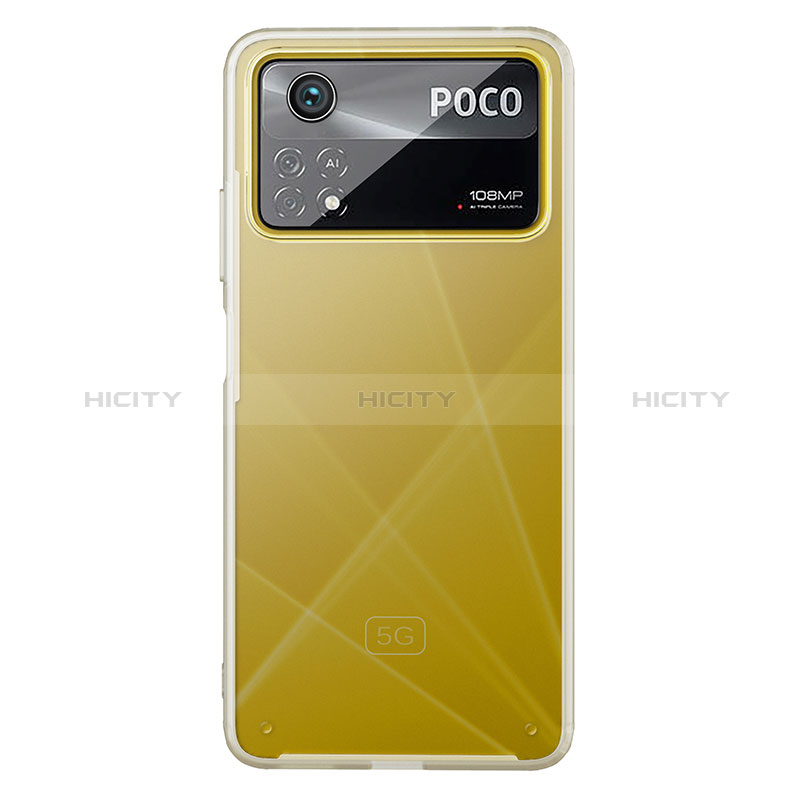 Coque Rebord Contour Silicone et Vitre Transparente Housse Etui WL1 pour Xiaomi Poco X4 Pro 5G Plus