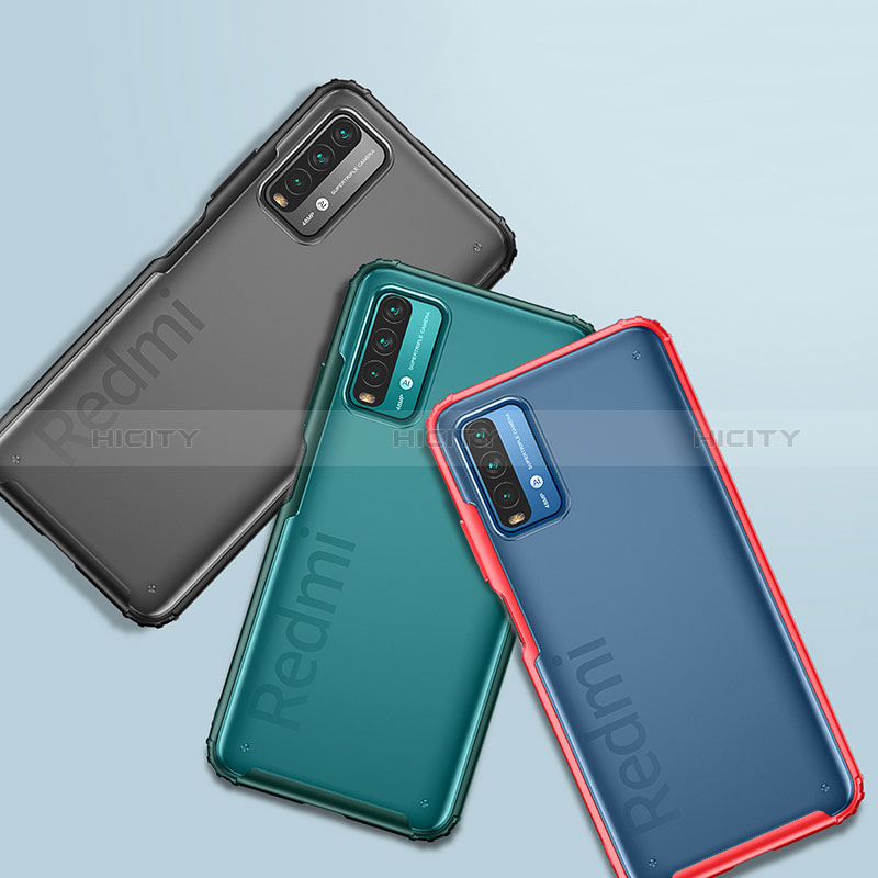 Coque Rebord Contour Silicone et Vitre Transparente Housse Etui WL1 pour Xiaomi Redmi 9 Power Plus