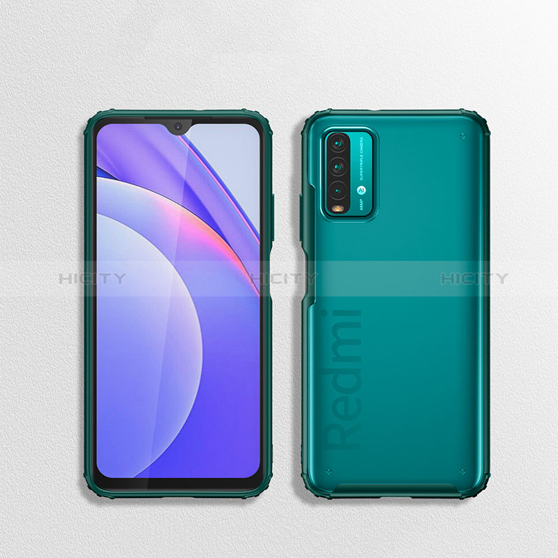 Coque Rebord Contour Silicone et Vitre Transparente Housse Etui WL1 pour Xiaomi Redmi 9 Power Plus