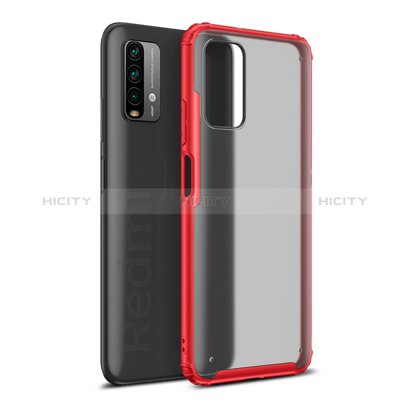 Coque Rebord Contour Silicone et Vitre Transparente Housse Etui WL1 pour Xiaomi Redmi 9 Power Plus