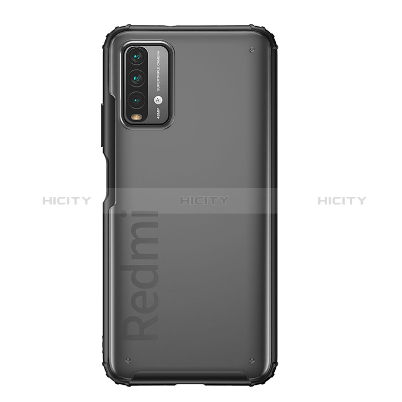 Coque Rebord Contour Silicone et Vitre Transparente Housse Etui WL1 pour Xiaomi Redmi 9 Power Plus