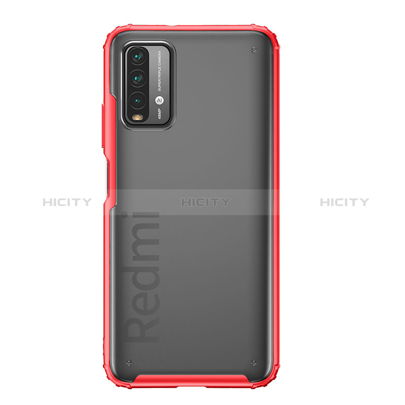 Coque Rebord Contour Silicone et Vitre Transparente Housse Etui WL1 pour Xiaomi Redmi 9T 4G Plus