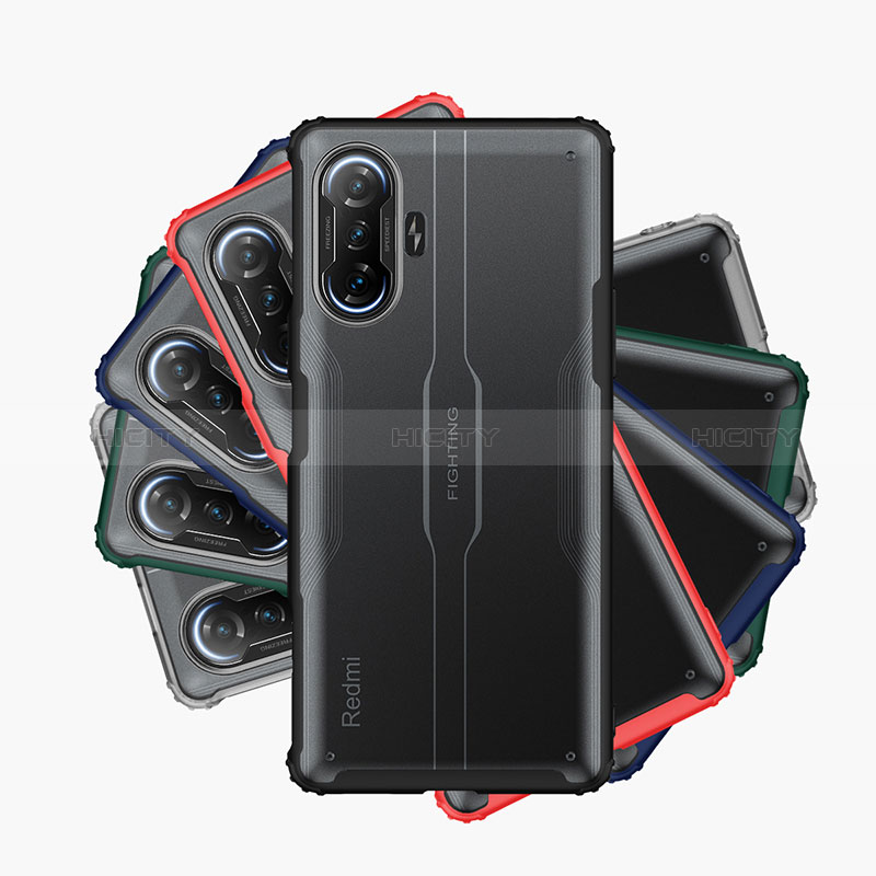 Coque Rebord Contour Silicone et Vitre Transparente Housse Etui WL1 pour Xiaomi Redmi K40 Gaming 5G Plus