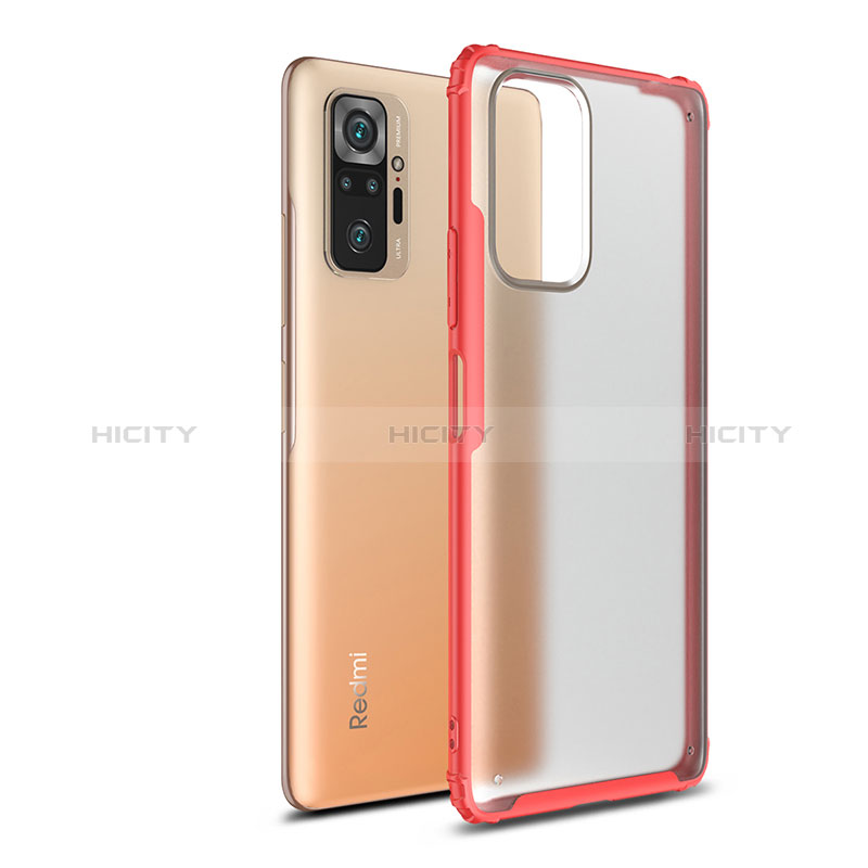 Coque Rebord Contour Silicone et Vitre Transparente Housse Etui WL1 pour Xiaomi Redmi Note 10 Pro 4G Plus