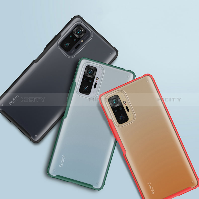 Coque Rebord Contour Silicone et Vitre Transparente Housse Etui WL1 pour Xiaomi Redmi Note 10 Pro Max Plus