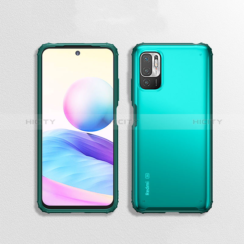 Coque Rebord Contour Silicone et Vitre Transparente Housse Etui WL1 pour Xiaomi Redmi Note 10T 5G Plus