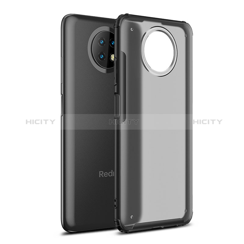 Coque Rebord Contour Silicone et Vitre Transparente Housse Etui WL1 pour Xiaomi Redmi Note 9 5G Noir Plus