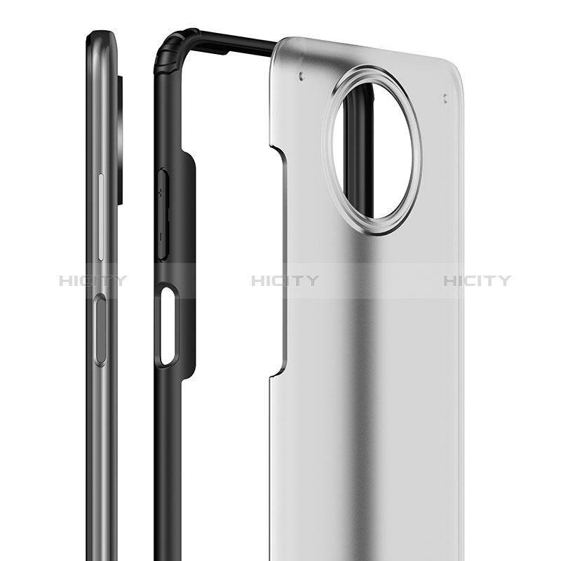 Coque Rebord Contour Silicone et Vitre Transparente Housse Etui WL1 pour Xiaomi Redmi Note 9T 5G Plus
