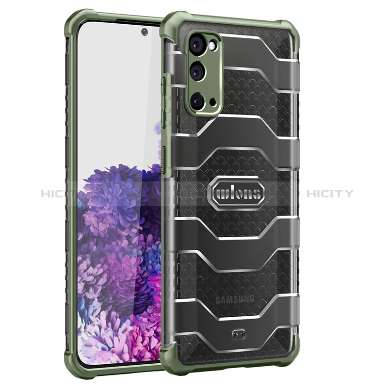 Coque Rebord Contour Silicone et Vitre Transparente Housse Etui WL2 pour Samsung Galaxy S20 5G Plus