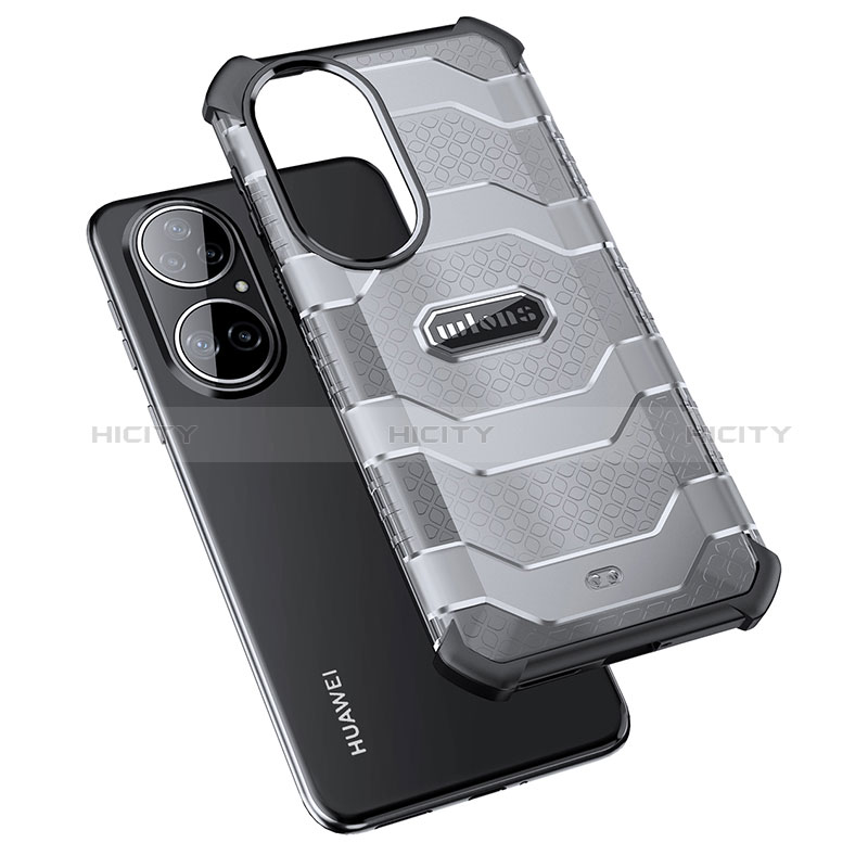 Coque Rebord Contour Silicone et Vitre Transparente Housse Etui WL3 pour Huawei P50 Plus