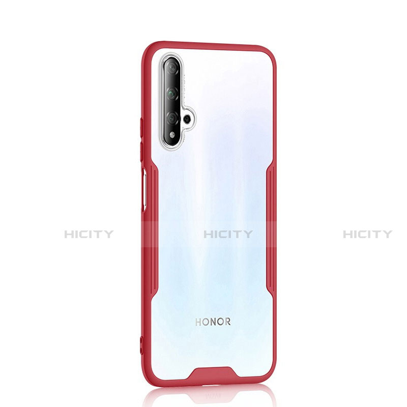 Coque Rebord Contour Silicone et Vitre Transparente Miroir Housse Etui H01 pour Huawei Honor 20 Plus