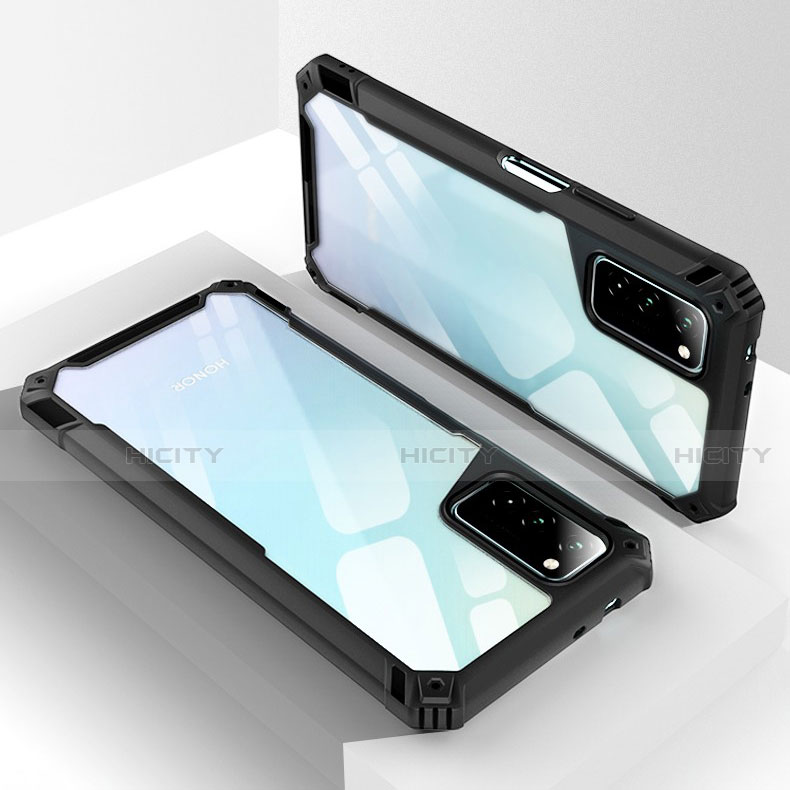 Coque Rebord Contour Silicone et Vitre Transparente Miroir Housse Etui H01 pour Huawei Honor V30 Pro 5G Plus