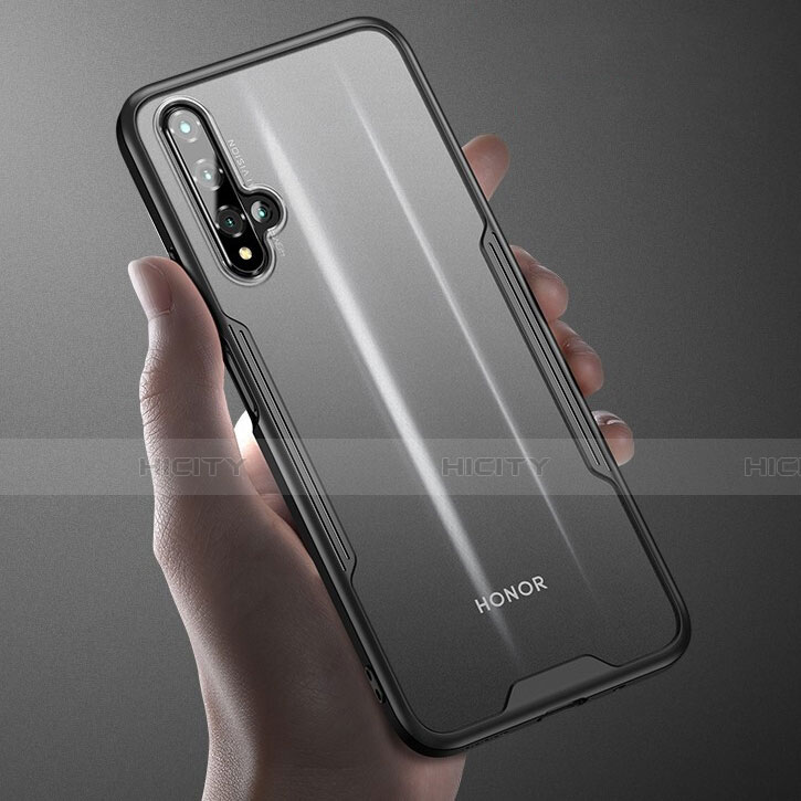 Coque Rebord Contour Silicone et Vitre Transparente Miroir Housse Etui H01 pour Huawei Nova 5T Plus