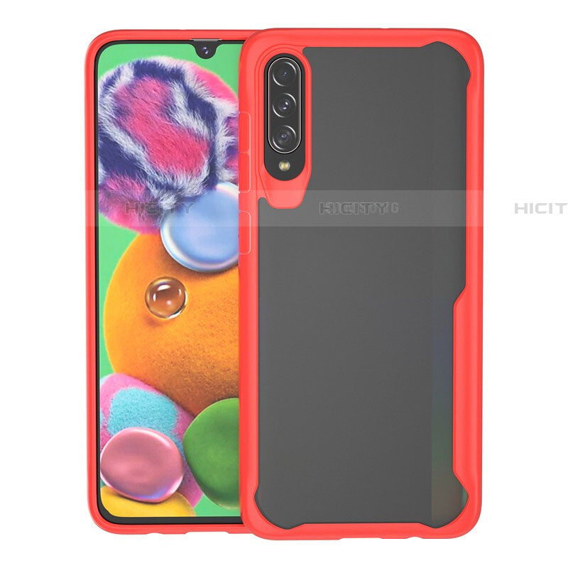 Coque Rebord Contour Silicone et Vitre Transparente Miroir Housse Etui H01 pour Samsung Galaxy A70 Plus