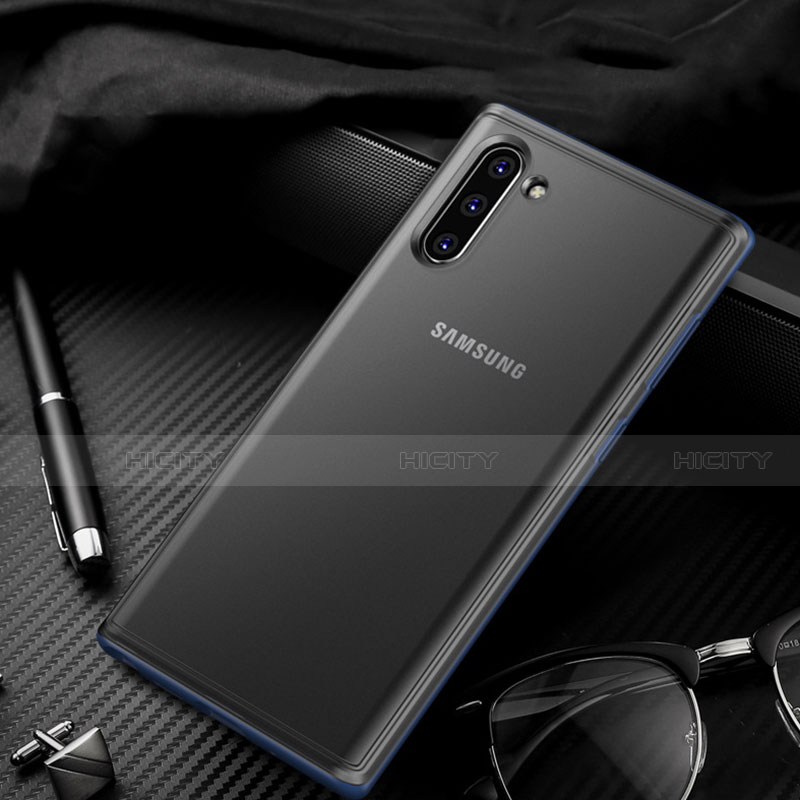 Coque Rebord Contour Silicone et Vitre Transparente Miroir Housse Etui H01 pour Samsung Galaxy Note 10 Plus Plus