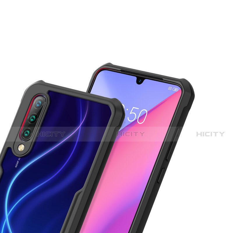 Coque Rebord Contour Silicone et Vitre Transparente Miroir Housse Etui H01 pour Xiaomi Mi A3 Plus