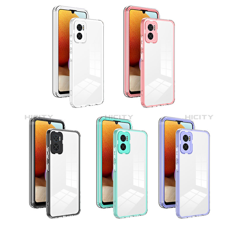 Coque Rebord Contour Silicone et Vitre Transparente Miroir Housse Etui H01P pour Motorola Moto E22 Plus