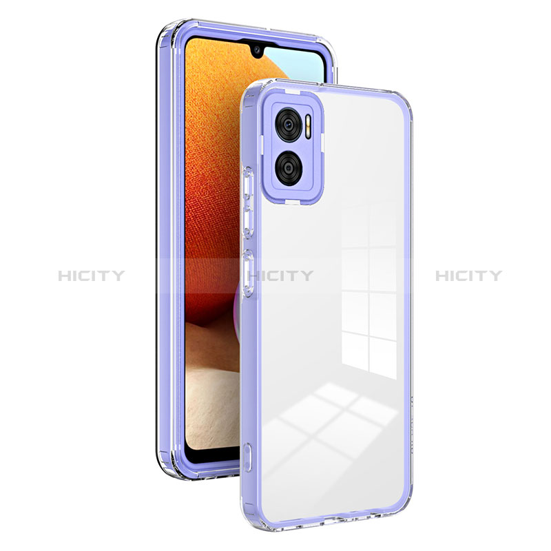 Coque Rebord Contour Silicone et Vitre Transparente Miroir Housse Etui H01P pour Motorola Moto E22 Plus