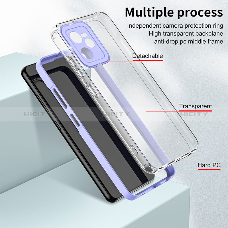 Coque Rebord Contour Silicone et Vitre Transparente Miroir Housse Etui H01P pour Realme C35 Plus