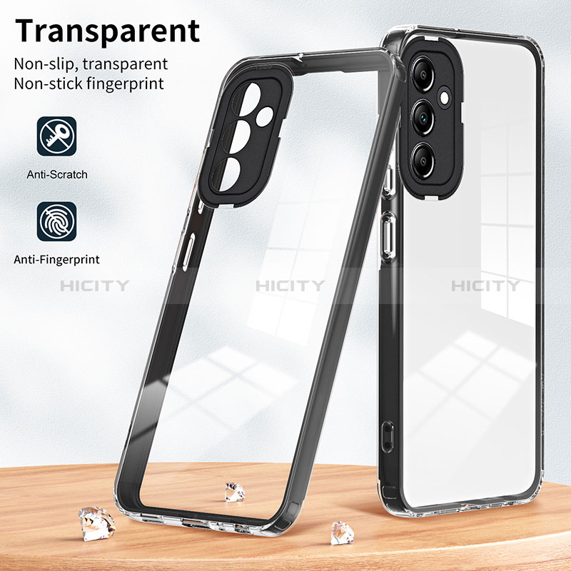 Coque Rebord Contour Silicone et Vitre Transparente Miroir Housse Etui H01P pour Samsung Galaxy M54 5G Plus