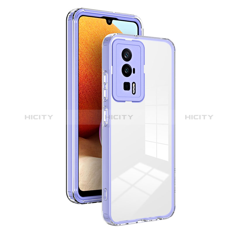 Coque Rebord Contour Silicone et Vitre Transparente Miroir Housse Etui H01P pour Xiaomi Poco F5 Pro 5G Plus