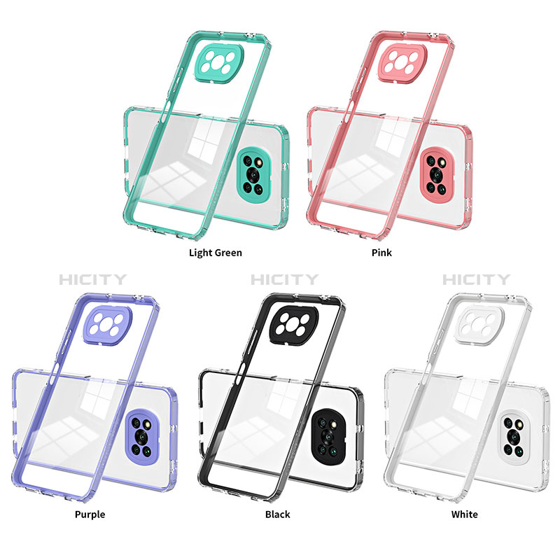 Coque Rebord Contour Silicone et Vitre Transparente Miroir Housse Etui H01P pour Xiaomi Poco X3 NFC Plus