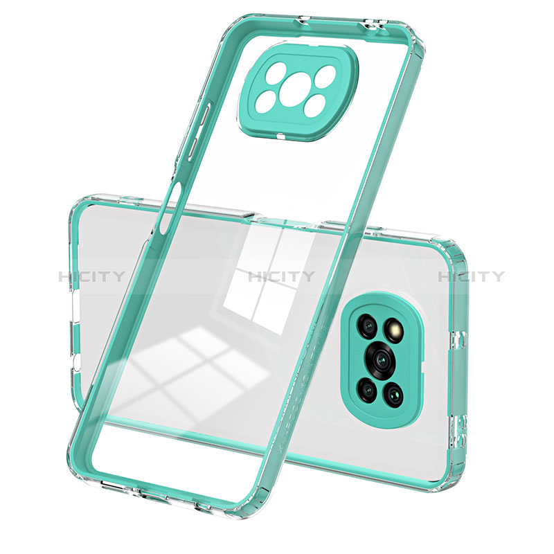 Coque Rebord Contour Silicone et Vitre Transparente Miroir Housse Etui H01P pour Xiaomi Poco X3 NFC Plus