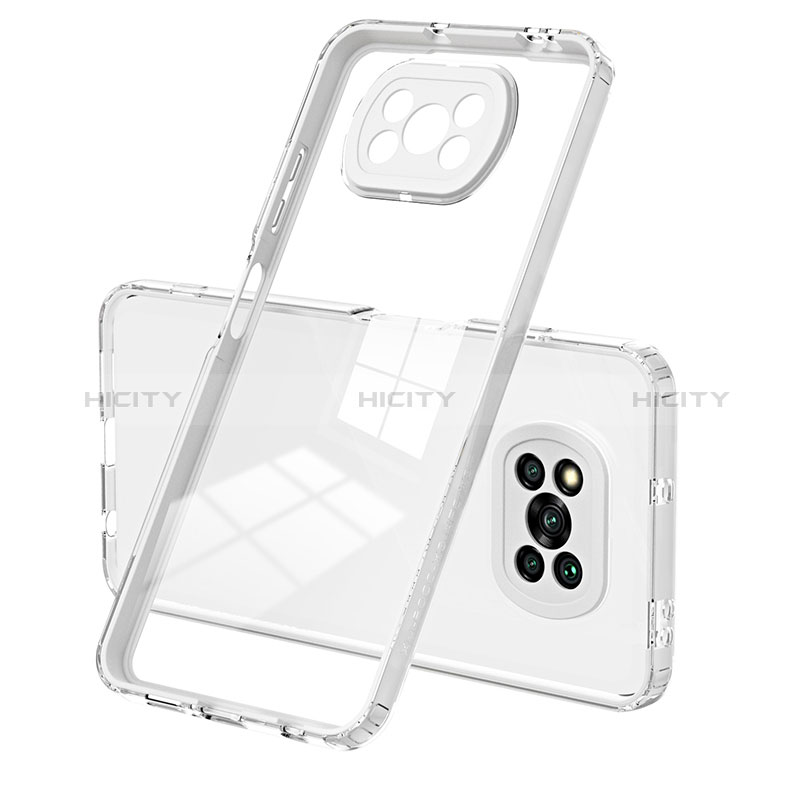 Coque Rebord Contour Silicone et Vitre Transparente Miroir Housse Etui H01P pour Xiaomi Poco X3 Pro Plus