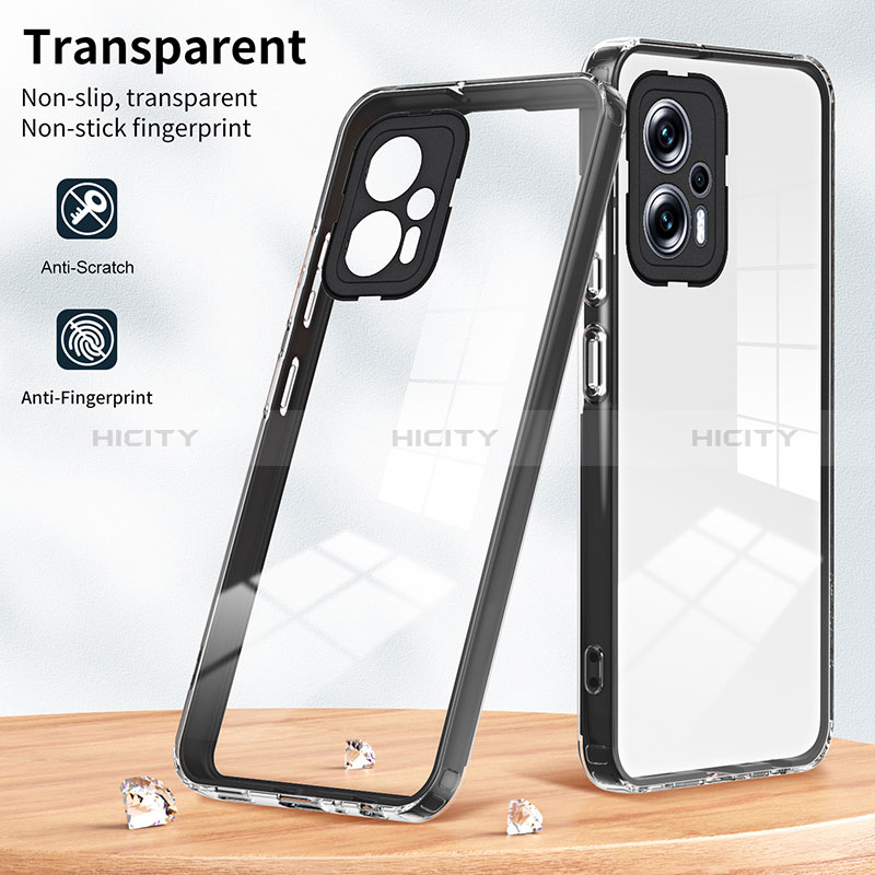 Coque Rebord Contour Silicone et Vitre Transparente Miroir Housse Etui H01P pour Xiaomi Redmi K50i 5G Plus