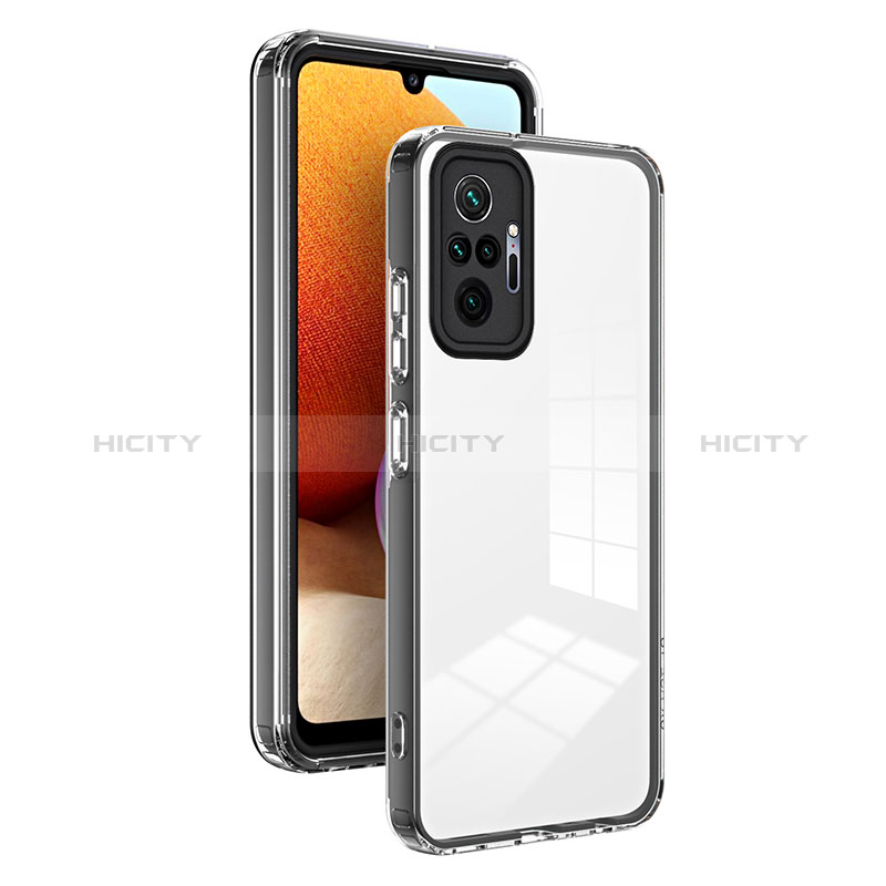 Coque Rebord Contour Silicone et Vitre Transparente Miroir Housse Etui H01P pour Xiaomi Redmi Note 10 Pro Max Plus