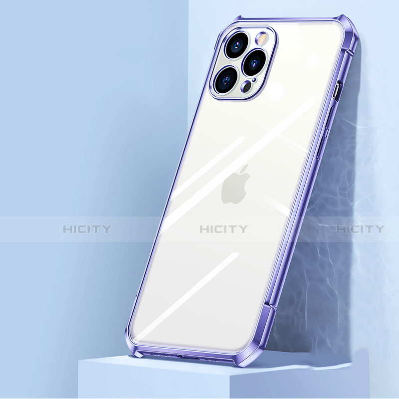 Coque Rebord Contour Silicone et Vitre Transparente Miroir Housse Etui H02 pour Apple iPhone 12 Pro Max Plus