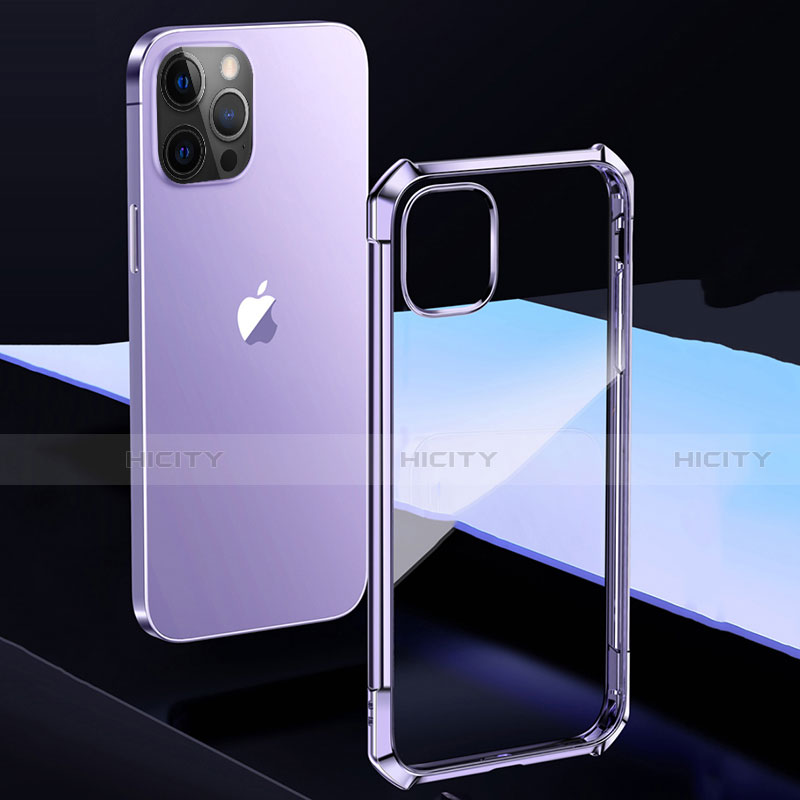 Coque Rebord Contour Silicone et Vitre Transparente Miroir Housse Etui H02 pour Apple iPhone 12 Pro Max Plus