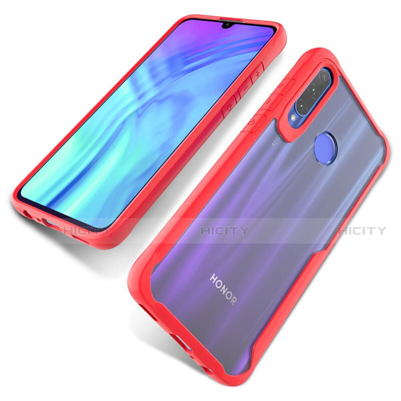 Coque Rebord Contour Silicone et Vitre Transparente Miroir Housse Etui H02 pour Huawei Honor 20 Lite Plus