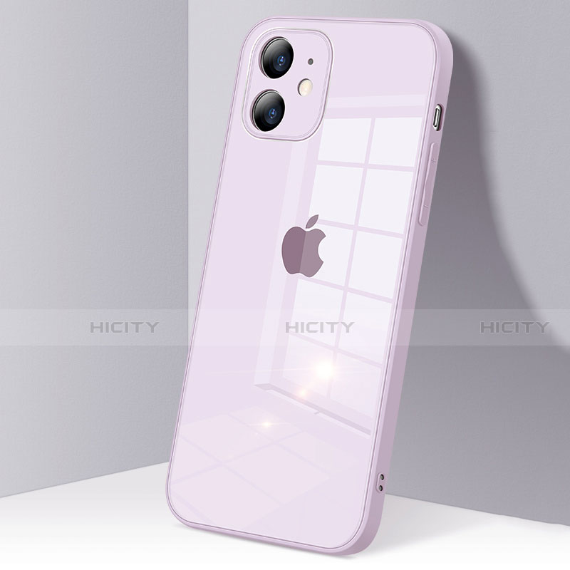 Coque Rebord Contour Silicone et Vitre Transparente Miroir Housse