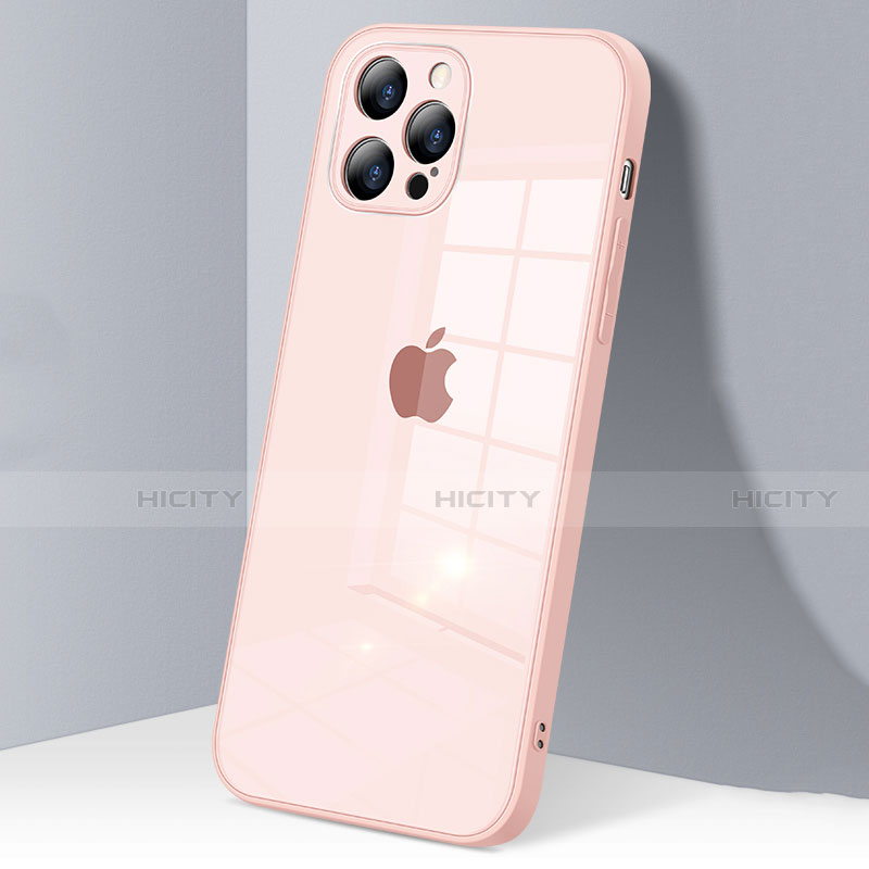 Coque Rebord Contour Silicone et Vitre Transparente Miroir Housse Etui H06 pour Apple iPhone 12 Pro Plus