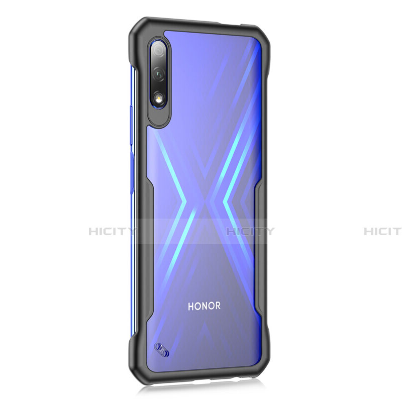 Coque Rebord Contour Silicone et Vitre Transparente Miroir Housse Etui M01 pour Huawei Honor 9X Plus