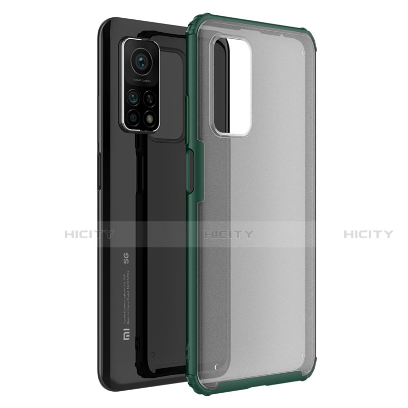 Coque Rebord Contour Silicone et Vitre Transparente Miroir Housse Etui M01 pour Xiaomi Mi 10T 5G Plus