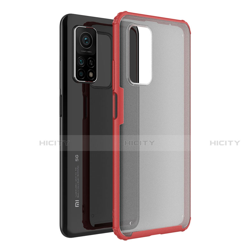 Coque Rebord Contour Silicone et Vitre Transparente Miroir Housse Etui M01 pour Xiaomi Mi 10T 5G Plus