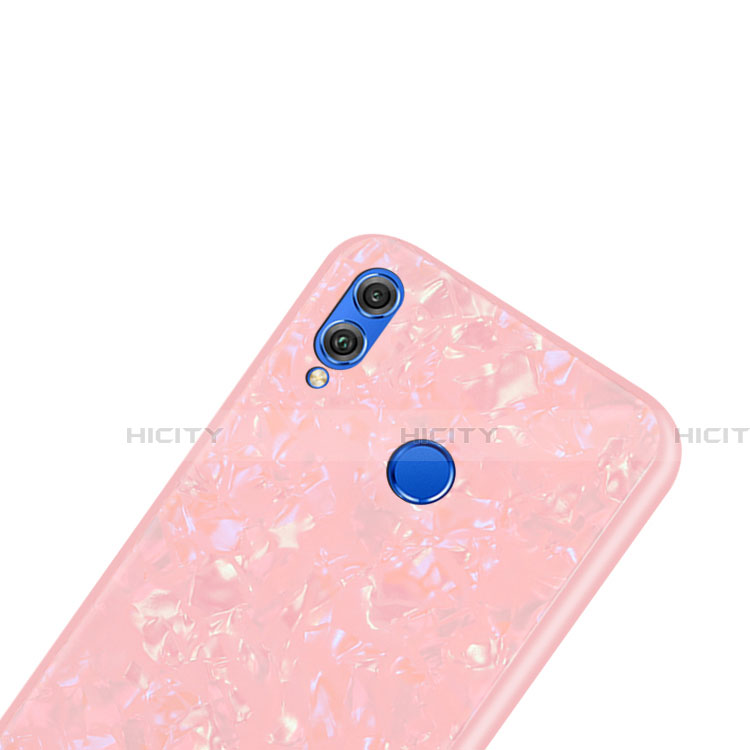 Coque Rebord Contour Silicone et Vitre Transparente Miroir Housse Etui M03 pour Huawei Honor 8X Plus