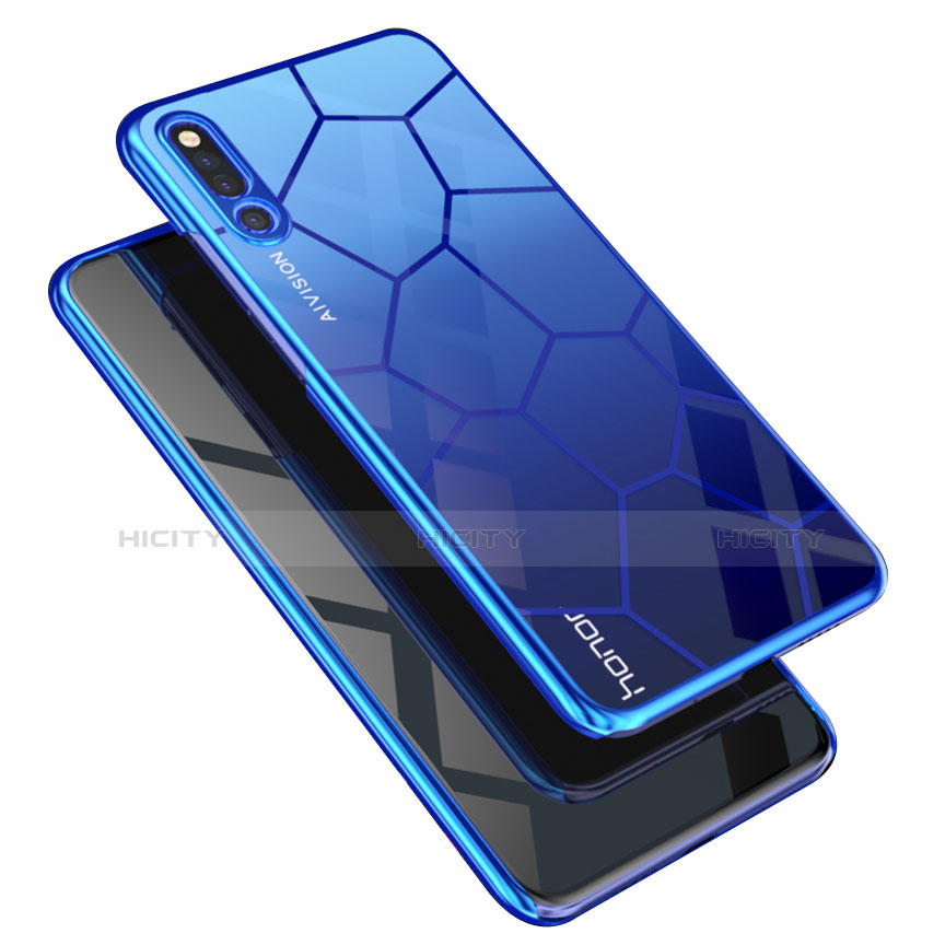 Coque Rebord Contour Silicone et Vitre Transparente Miroir Housse Etui M03 pour Huawei Honor Magic 2 Plus