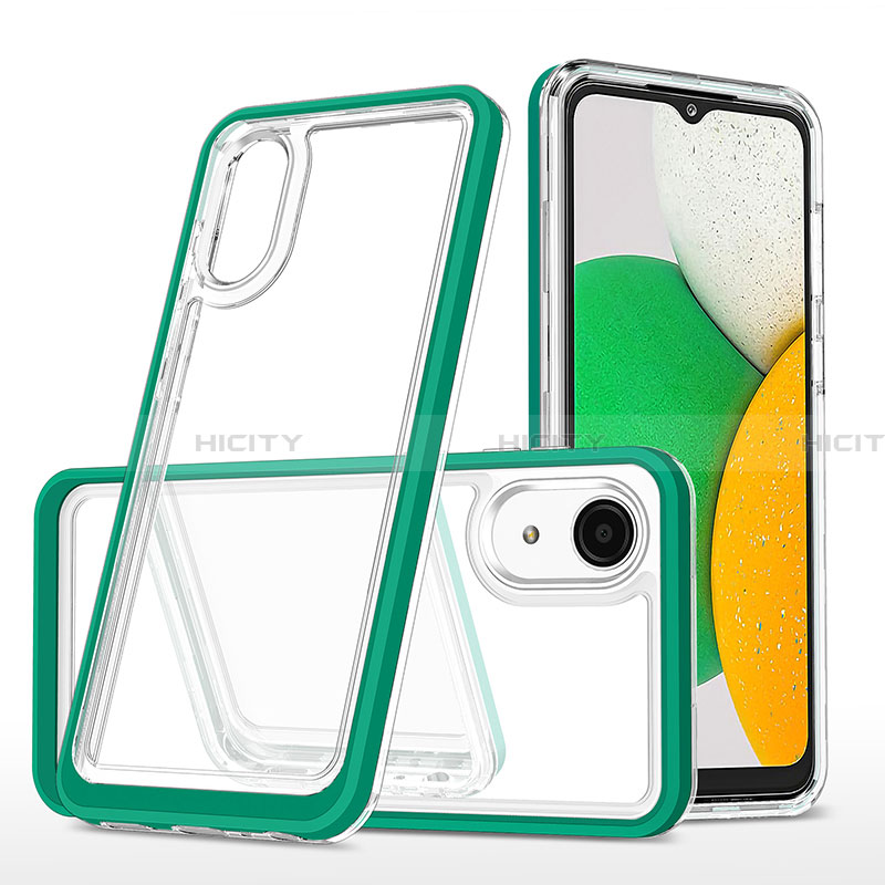 Coque Rebord Contour Silicone et Vitre Transparente Miroir Housse Etui MQ1 pour Samsung Galaxy A03 Core Plus