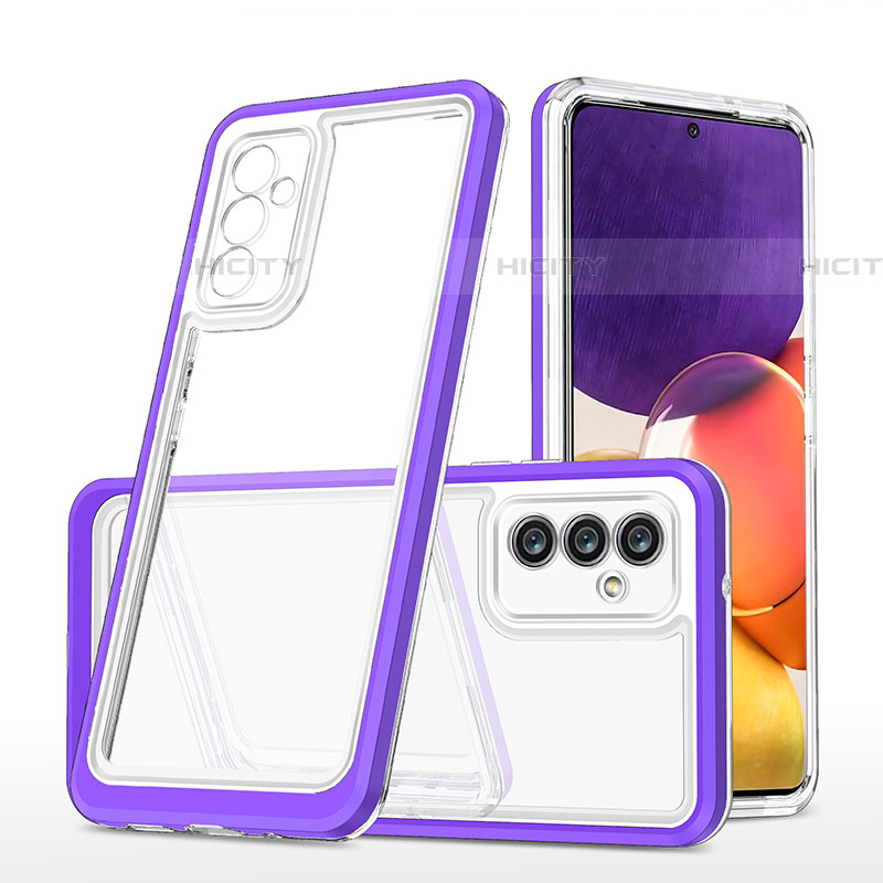 Coque Rebord Contour Silicone et Vitre Transparente Miroir Housse Etui MQ1 pour Samsung Galaxy A24 4G Plus