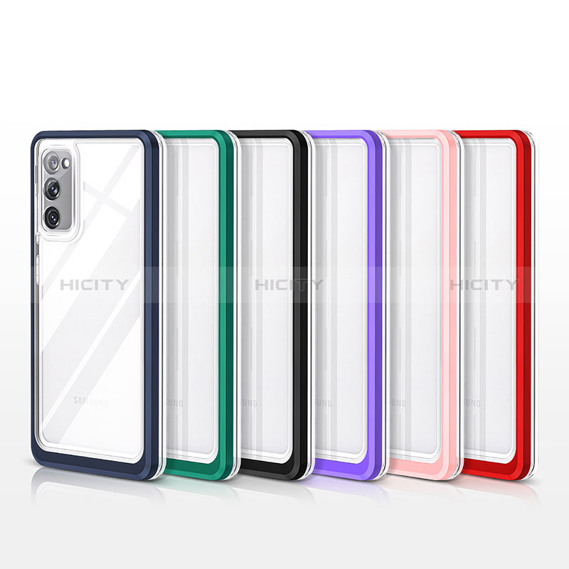 Coque Rebord Contour Silicone et Vitre Transparente Miroir Housse Etui MQ1 pour Samsung Galaxy S20 FE 5G Plus