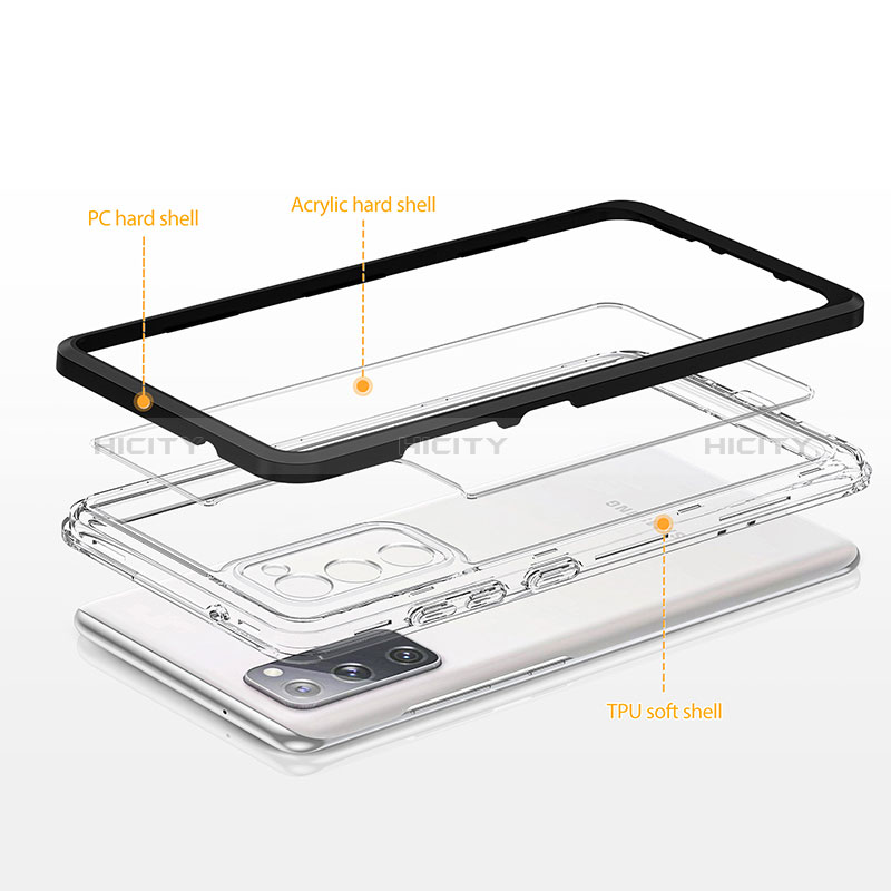 Coque Rebord Contour Silicone et Vitre Transparente Miroir Housse Etui MQ1 pour Samsung Galaxy S20 FE 5G Plus