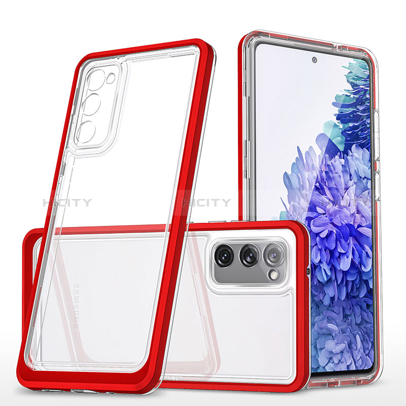 Coque Rebord Contour Silicone et Vitre Transparente Miroir Housse Etui MQ1 pour Samsung Galaxy S20 Lite 5G Plus